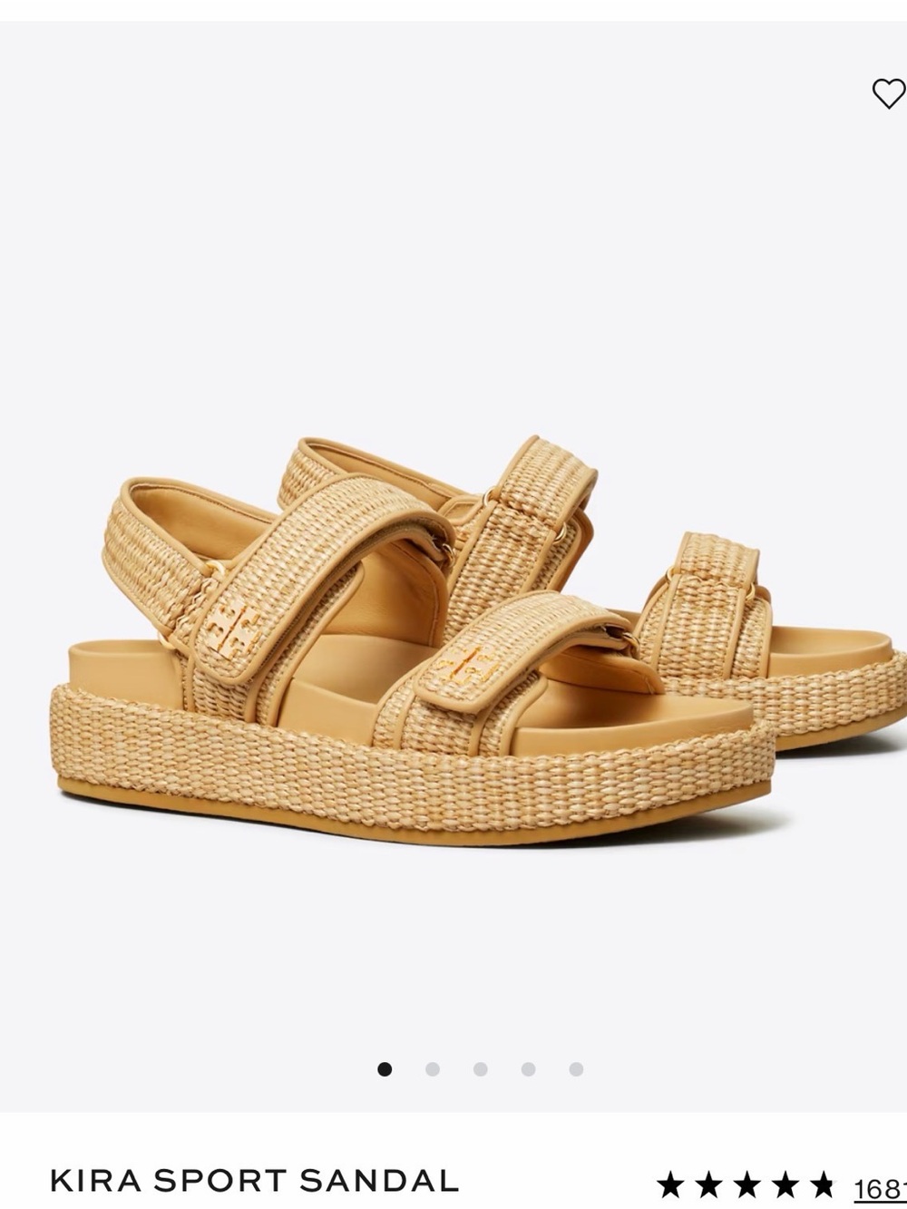 Woven Platform Sandal - Tan